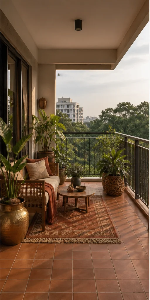 Balcony interior in the Modern Heritage style