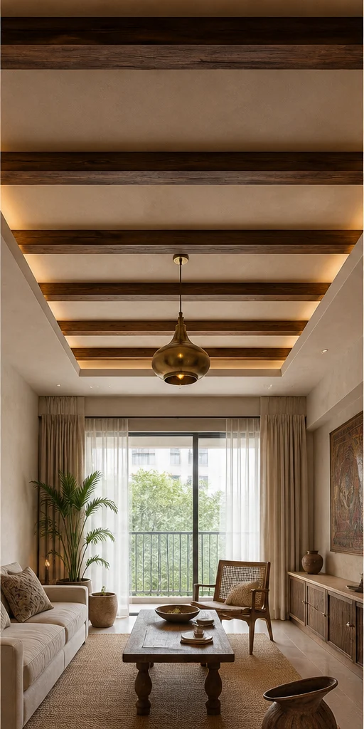 False Ceiling interior in the Modern Heritage style