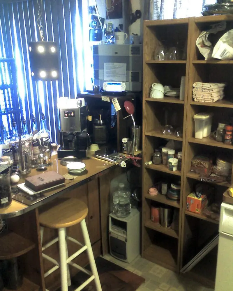 Crockery Unit interior in the Art Deco Glam style