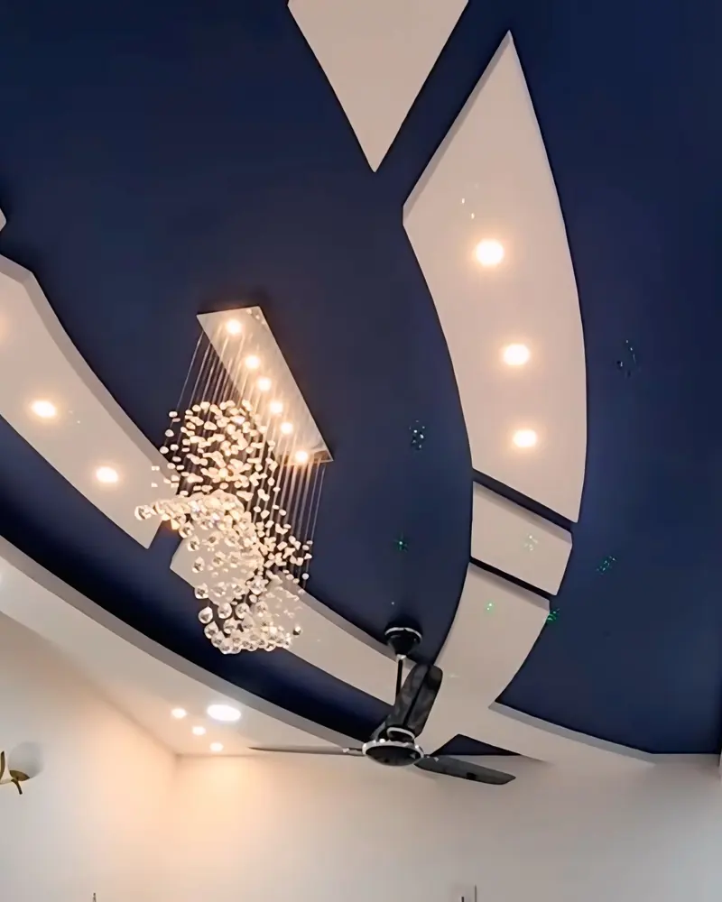 False Ceiling interior in the Indo-Scandinavian style