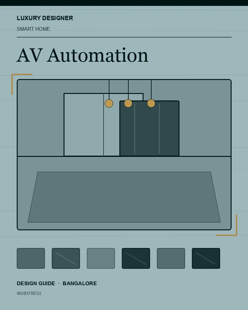 Original editorial cover for AV Automation, an interior design guide for Indian homes