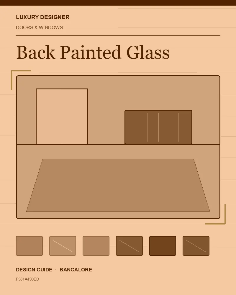 Original editorial cover for Back Painted Glass, an interior design guide for Indian homes
