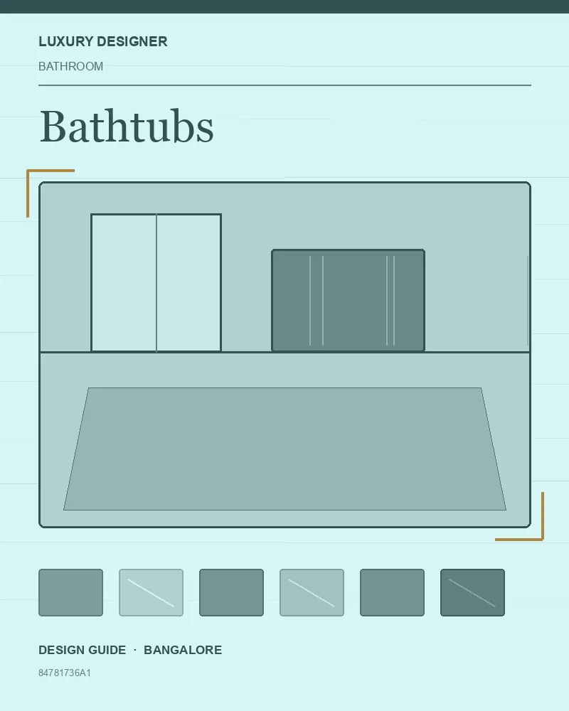 Original editorial cover for Bathtubs, an interior design guide for Indian homes