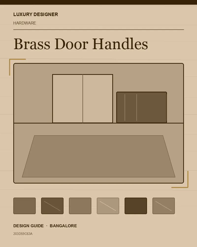 Original editorial cover for Brass Door Handles, an interior design guide for Indian homes