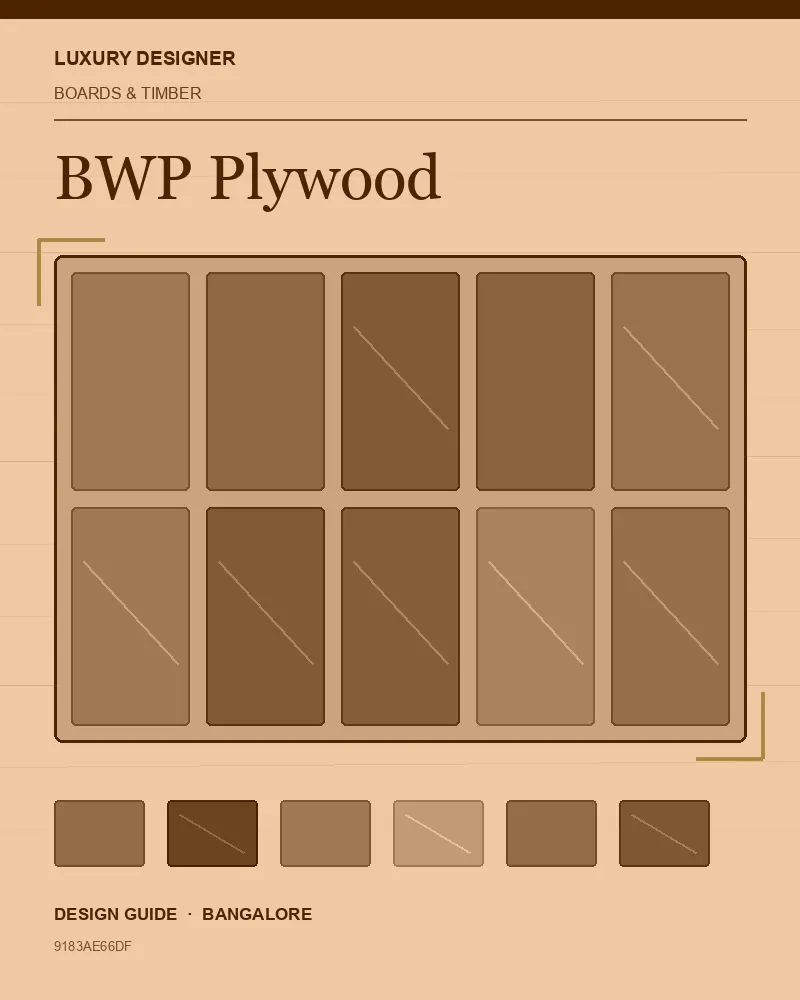 Original editorial cover for BWP Plywood, an interior design guide for Indian homes