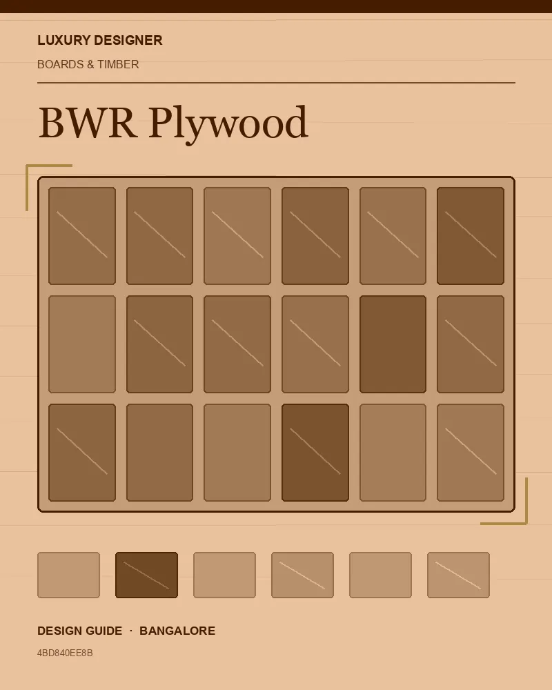 Original editorial cover for BWR Plywood, an interior design guide for Indian homes
