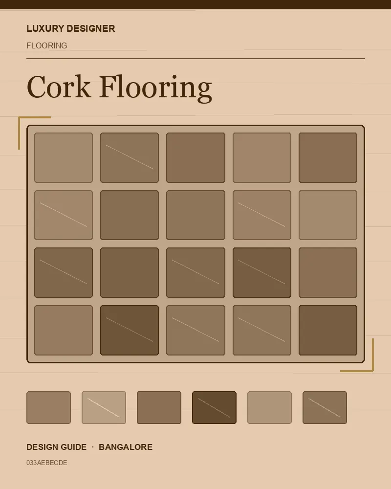 Original editorial cover for Cork Flooring, an interior design guide for Indian homes