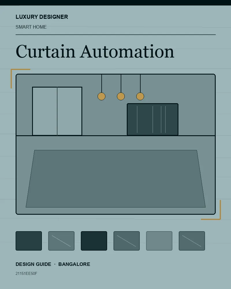 Original editorial cover for Curtain Automation, an interior design guide for Indian homes