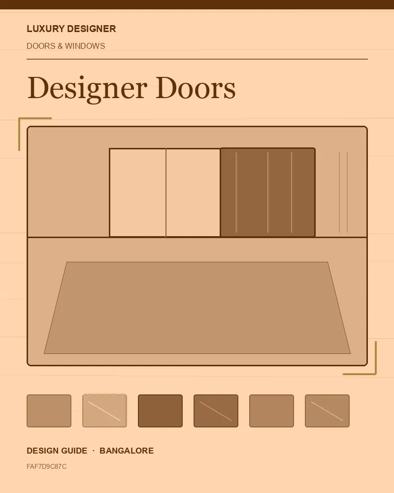 Original editorial cover for Designer Doors, an interior design guide for Indian homes