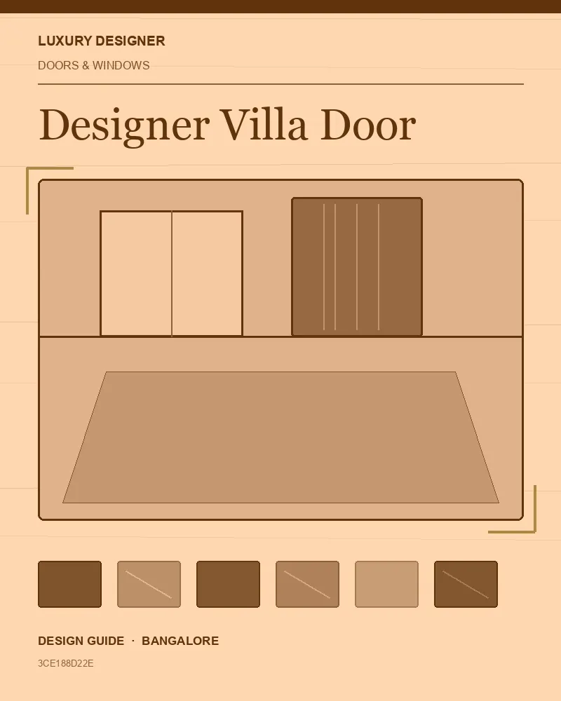 Original editorial cover for Designer Villa Door, an interior design guide for Indian homes