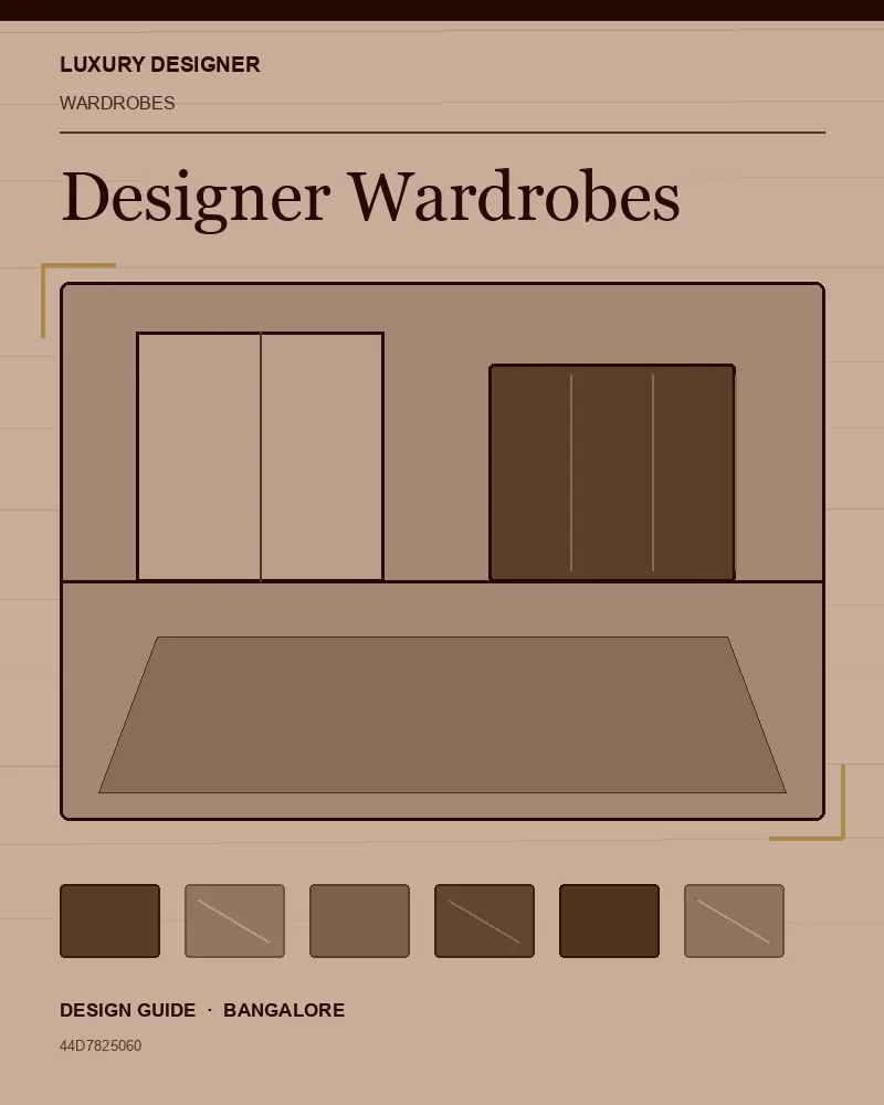 Original editorial cover for Designer Wardrobes, an interior design guide for Indian homes