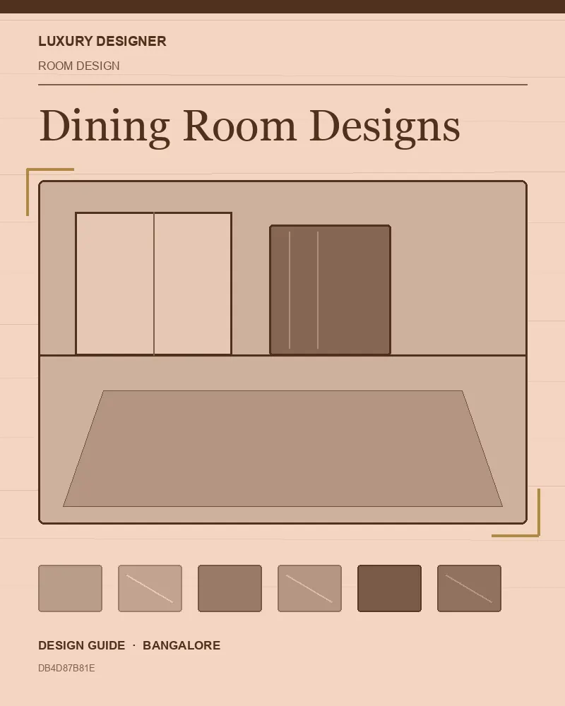 Original editorial cover for Dining Room Designs, an interior design guide for Indian homes