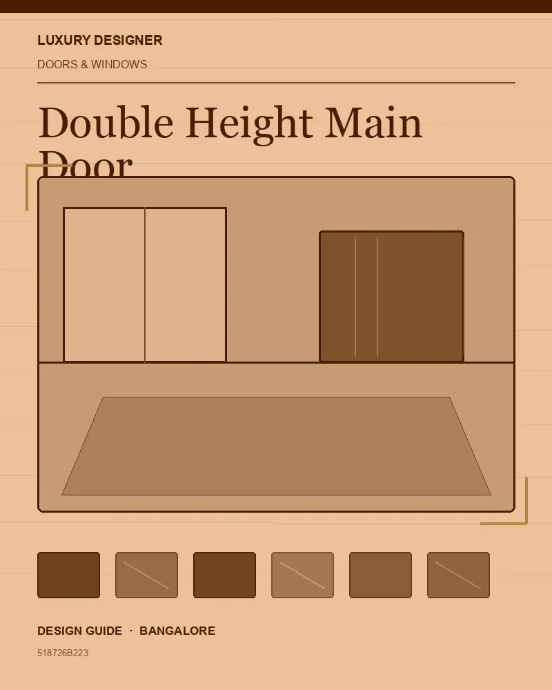 Original editorial cover for Double Height Main Door, an interior design guide for Indian homes