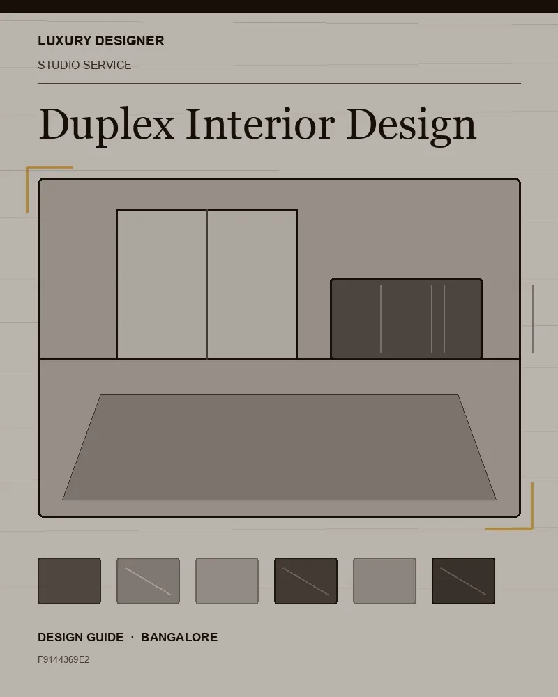 Original editorial cover for Duplex Interior Design, an interior design guide for Indian homes