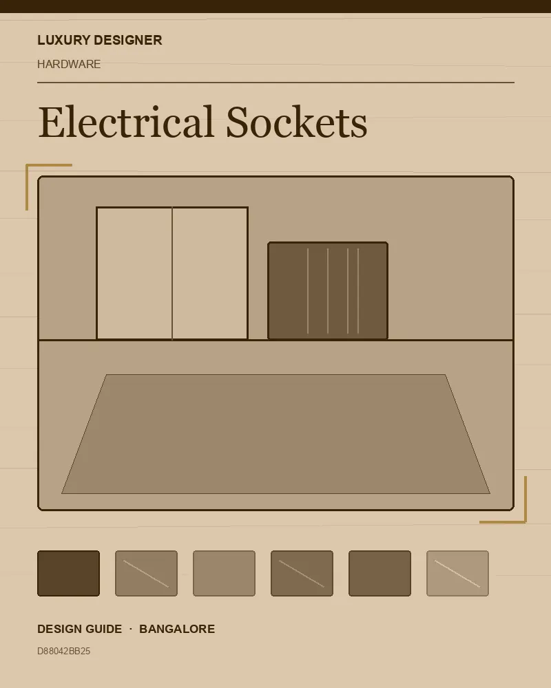 Original editorial cover for Electrical Sockets, an interior design guide for Indian homes