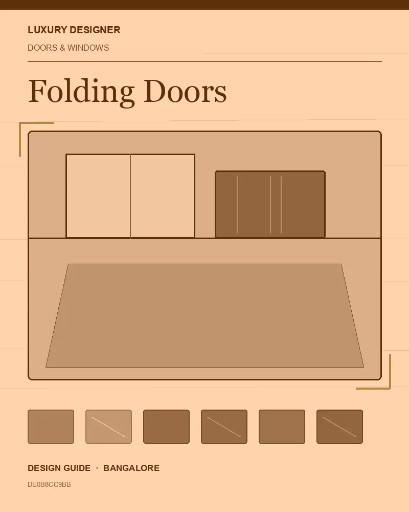 Original editorial cover for Folding Doors, an interior design guide for Indian homes
