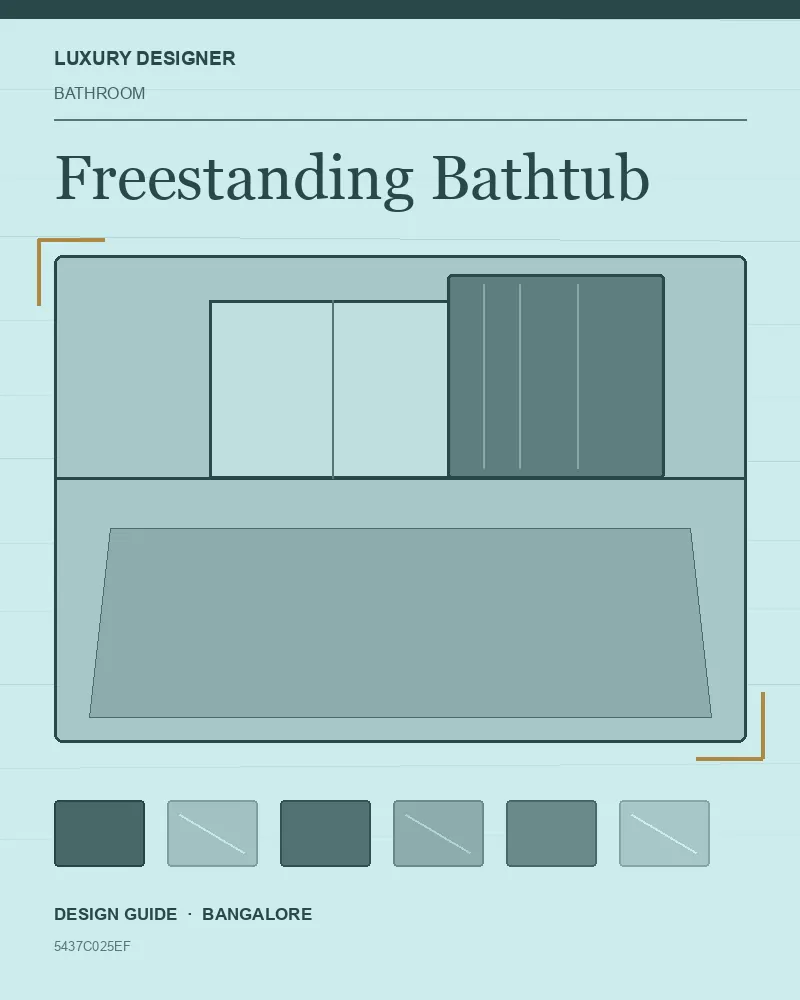 Original editorial cover for Freestanding Bathtub, an interior design guide for Indian homes