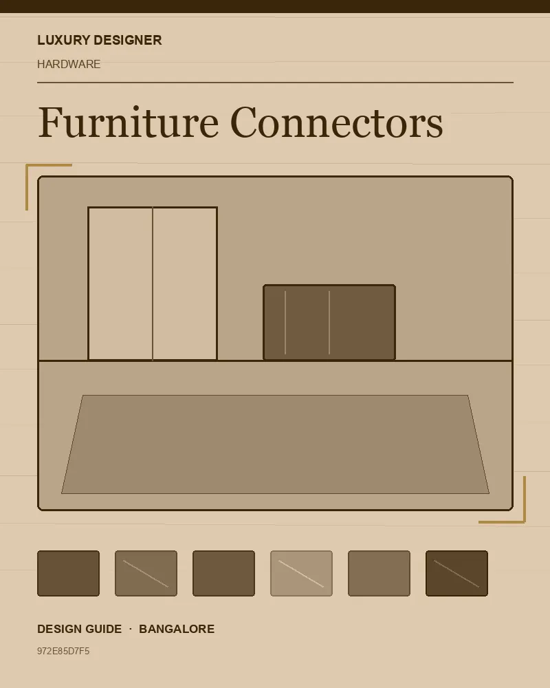 Original editorial cover for Furniture Connectors, an interior design guide for Indian homes