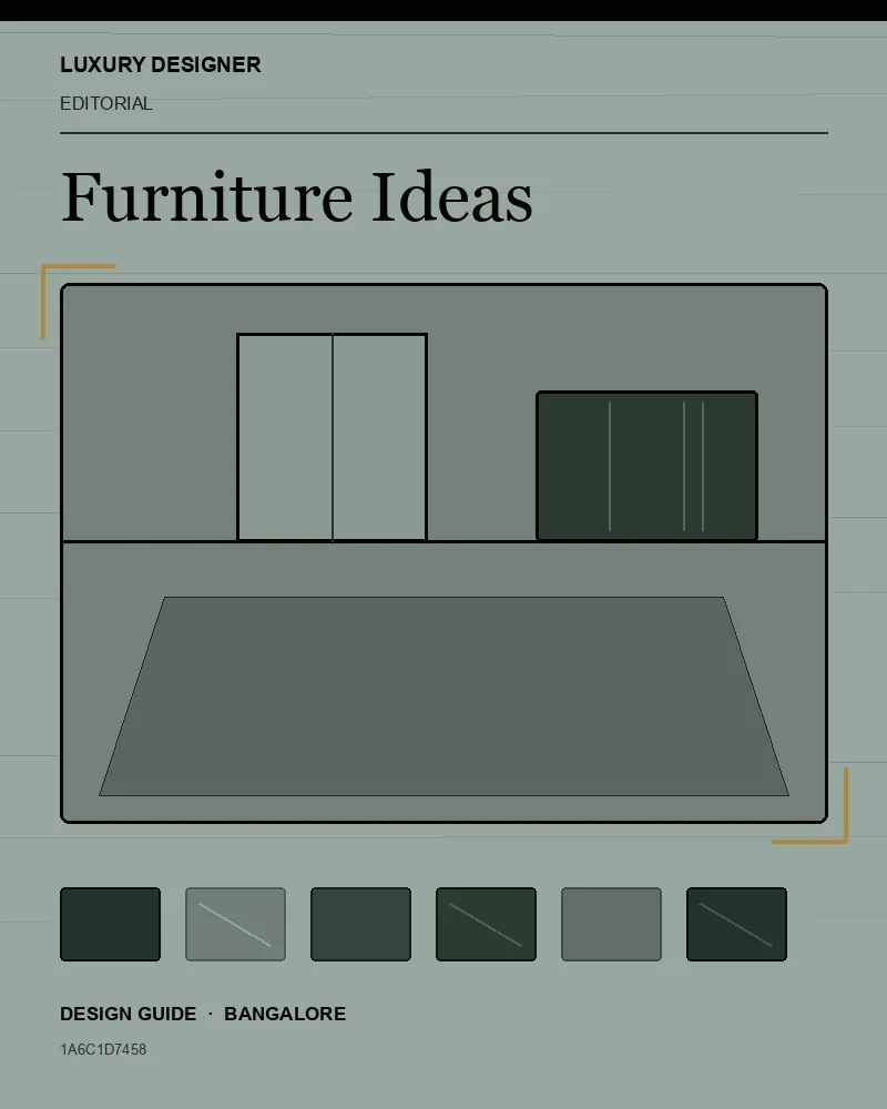 Original editorial cover for Furniture Ideas, an interior design guide for Indian homes