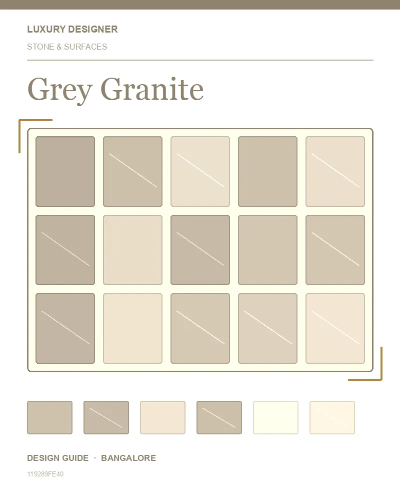 Original editorial cover for Grey Granite, an interior design guide for Indian homes
