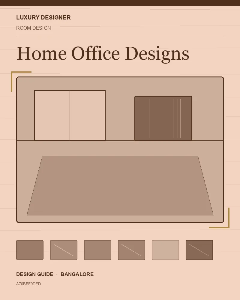Original editorial cover for Home Office Designs, an interior design guide for Indian homes