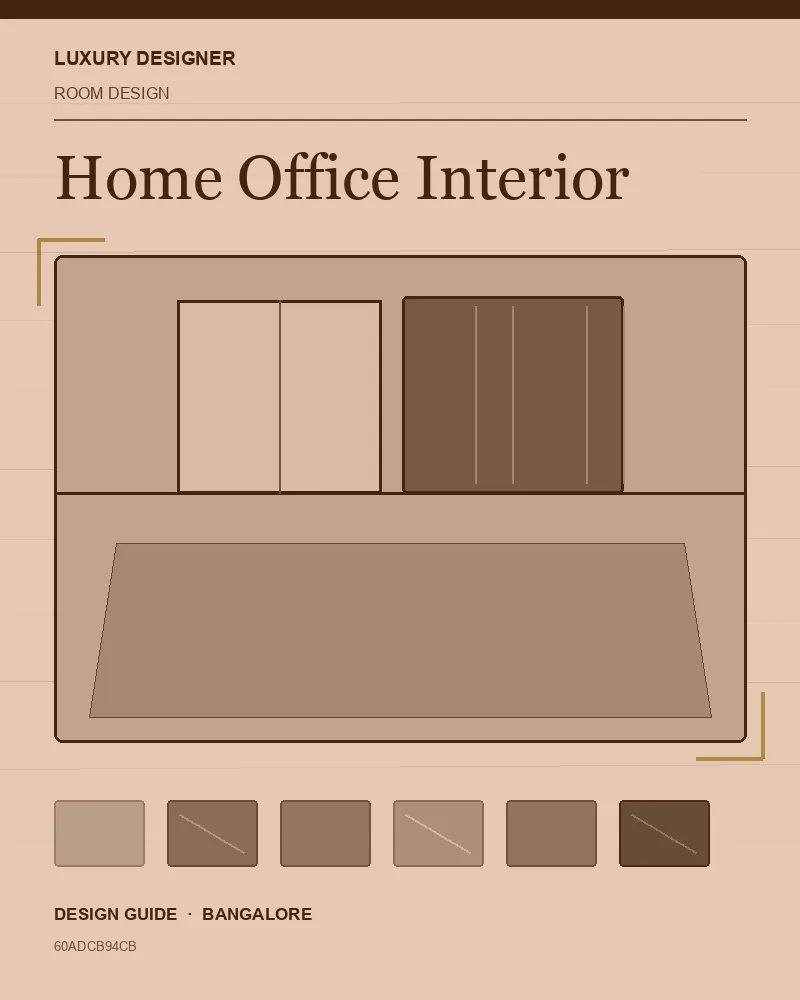 Original editorial cover for Home Office Interior, an interior design guide for Indian homes