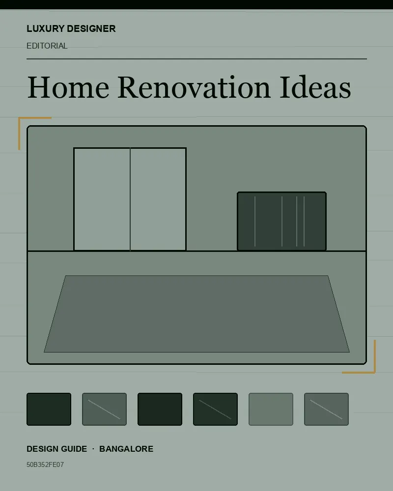 Original editorial cover for Home Renovation Ideas, an interior design guide for Indian homes