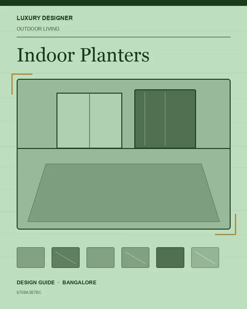Original editorial cover for Indoor Planters, an interior design guide for Indian homes
