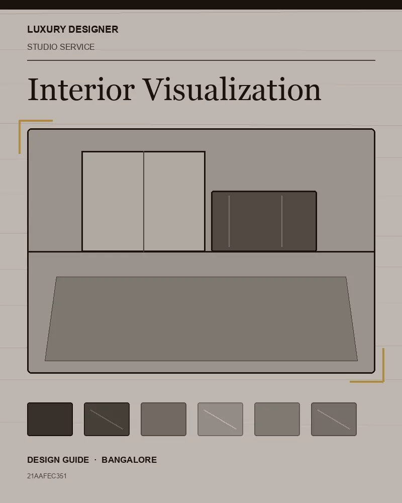 Original editorial cover for Interior Visualization, an interior design guide for Indian homes