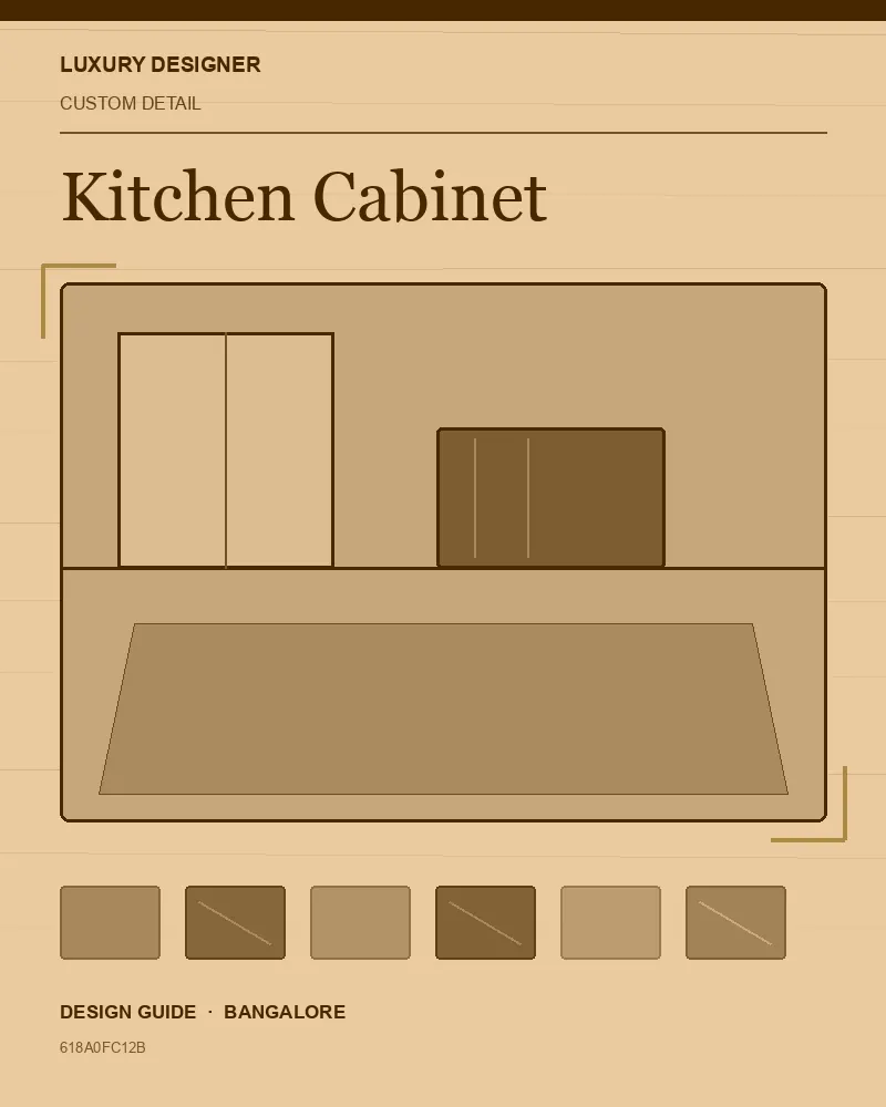 Original editorial cover for Kitchen Cabinet, an interior design guide for Indian homes
