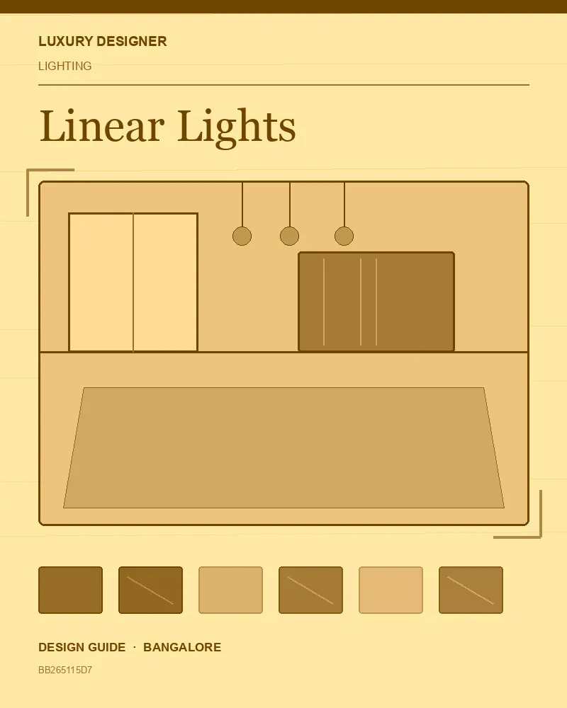 Original editorial cover for Linear Lights, an interior design guide for Indian homes