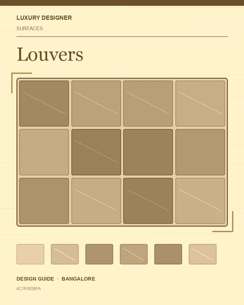 Original editorial cover for Louvers, an interior design guide for Indian homes