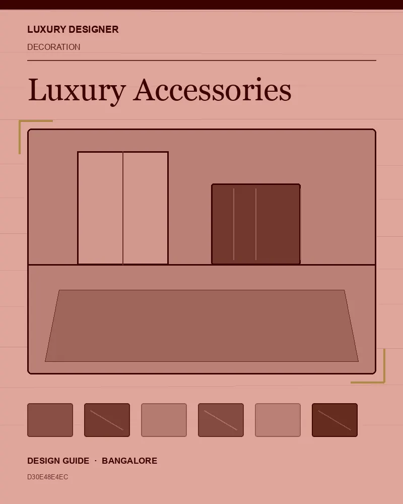 Original editorial cover for Luxury Accessories, an interior design guide for Indian homes