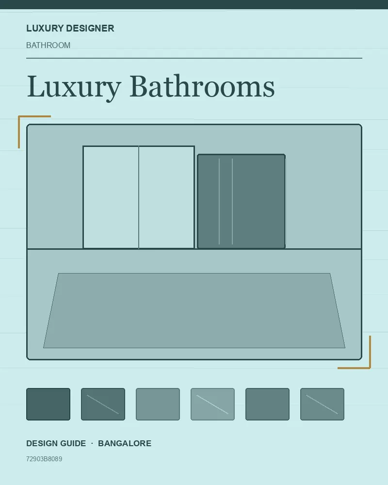 Original editorial cover for Luxury Bathrooms, an interior design guide for Indian homes