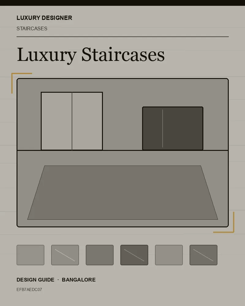 Original editorial cover for Luxury Staircases, an interior design guide for Indian homes