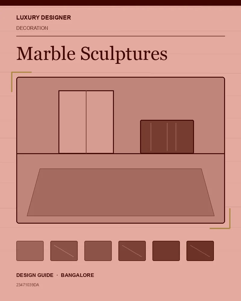 Original editorial cover for Marble Sculptures, an interior design guide for Indian homes