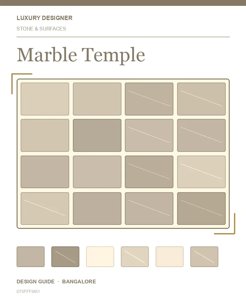Original editorial cover for Marble Temple, an interior design guide for Indian homes