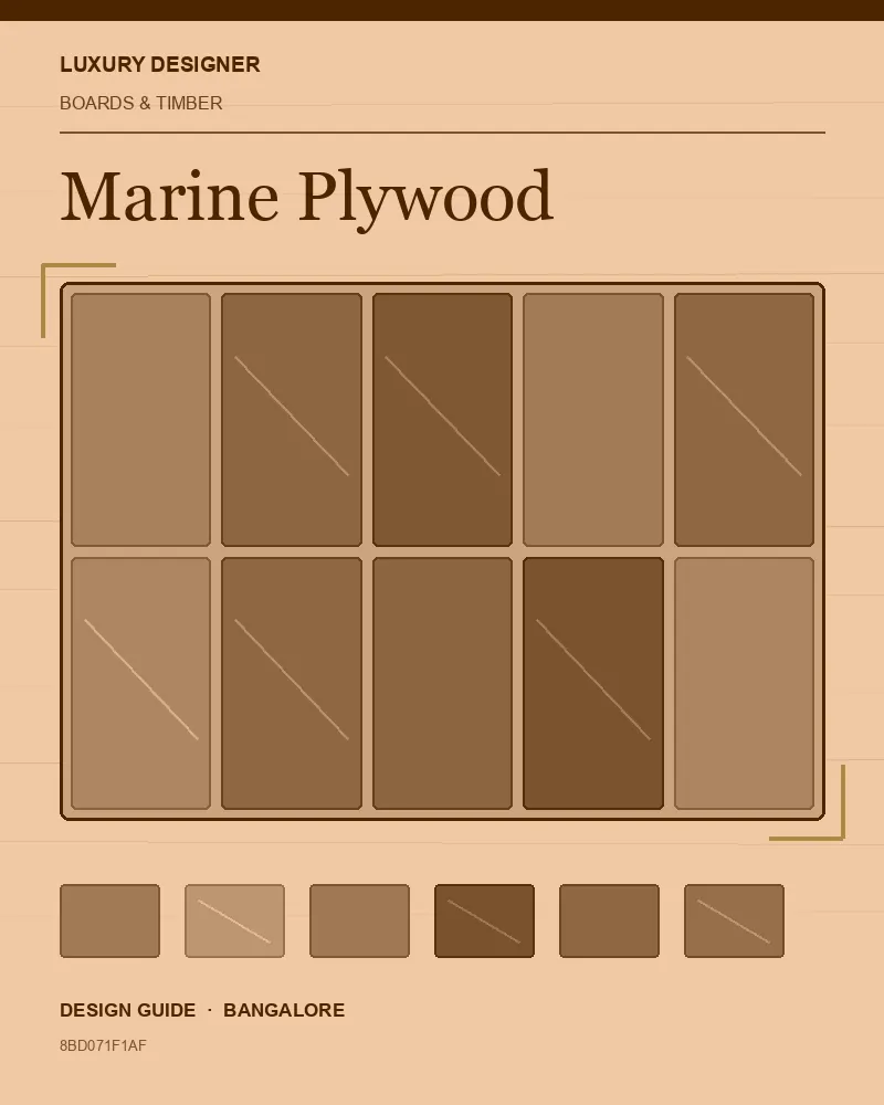 Original editorial cover for Marine Plywood, an interior design guide for Indian homes