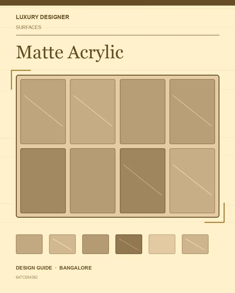 Original editorial cover for Matte Acrylic, an interior design guide for Indian homes
