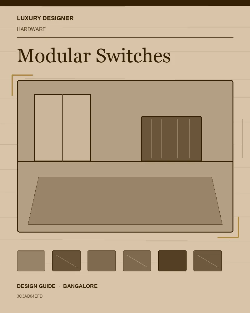Original editorial cover for Modular Switches, an interior design guide for Indian homes