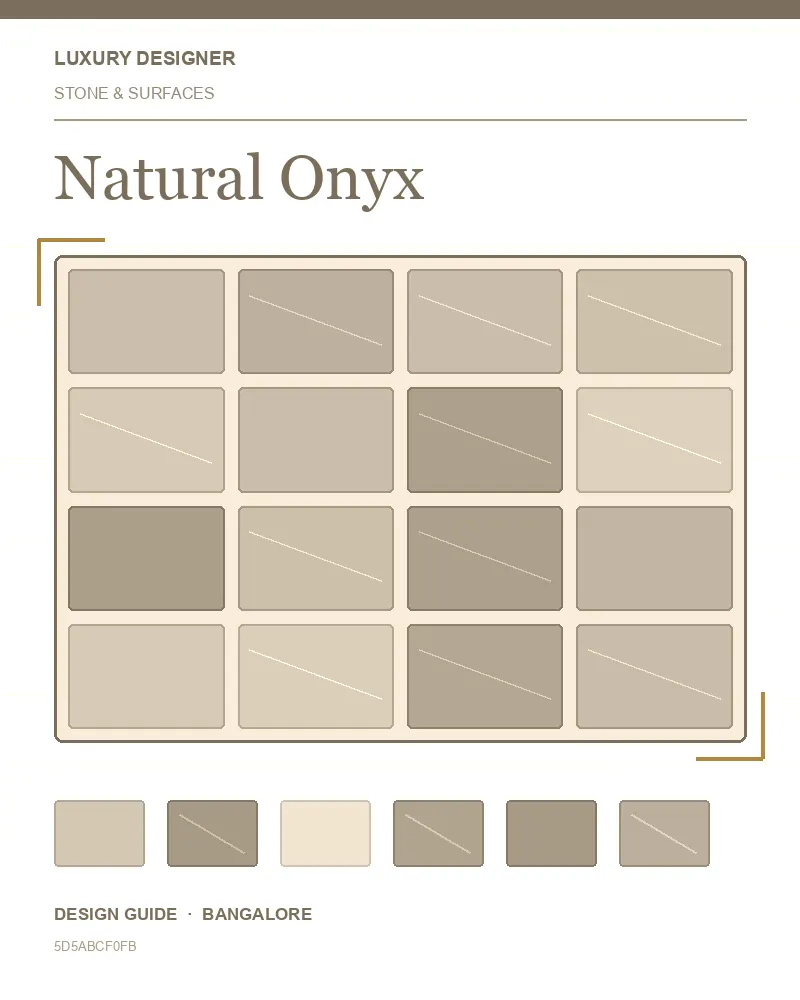 Original editorial cover for Natural Onyx, an interior design guide for Indian homes