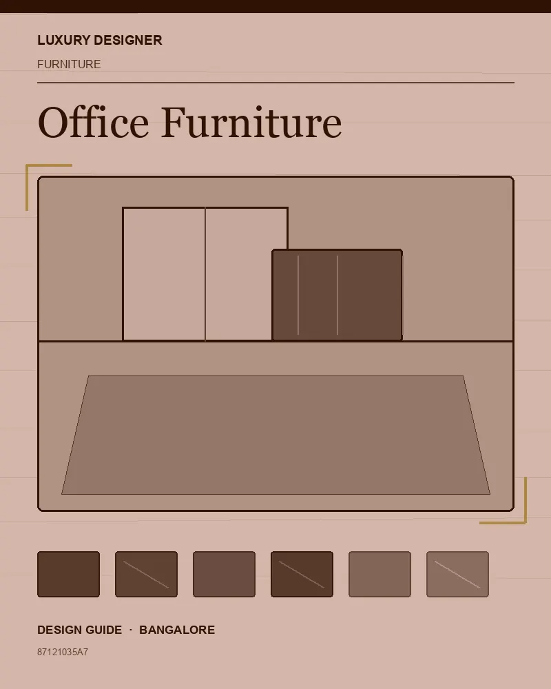 Original editorial cover for Office Furniture, an interior design guide for Indian homes