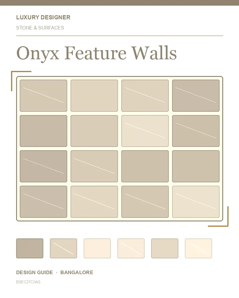 Original editorial cover for Onyx Feature Walls, an interior design guide for Indian homes