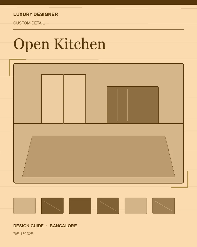 Original editorial cover for Open Kitchen, an interior design guide for Indian homes