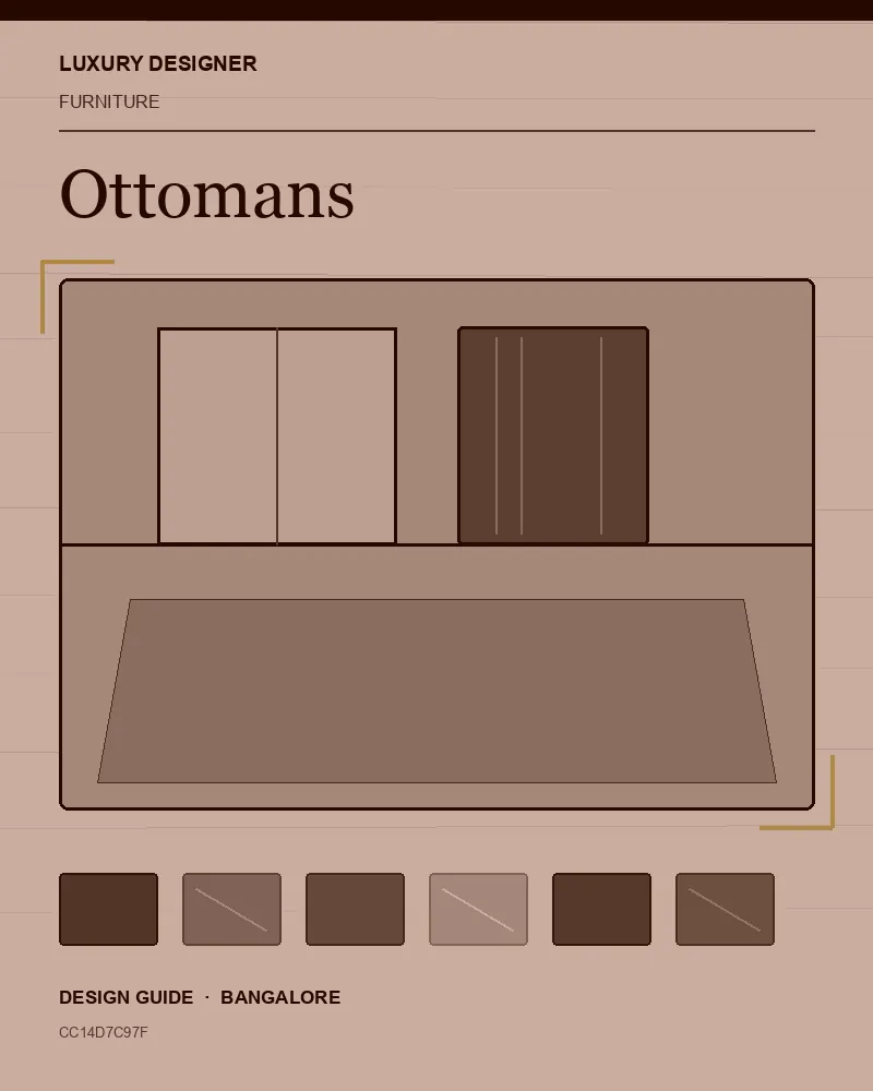 Original editorial cover for Ottomans, an interior design guide for Indian homes