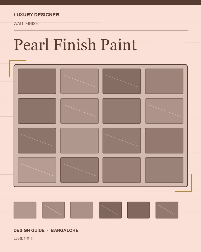 Original editorial cover for Pearl Finish Paint, an interior design guide for Indian homes