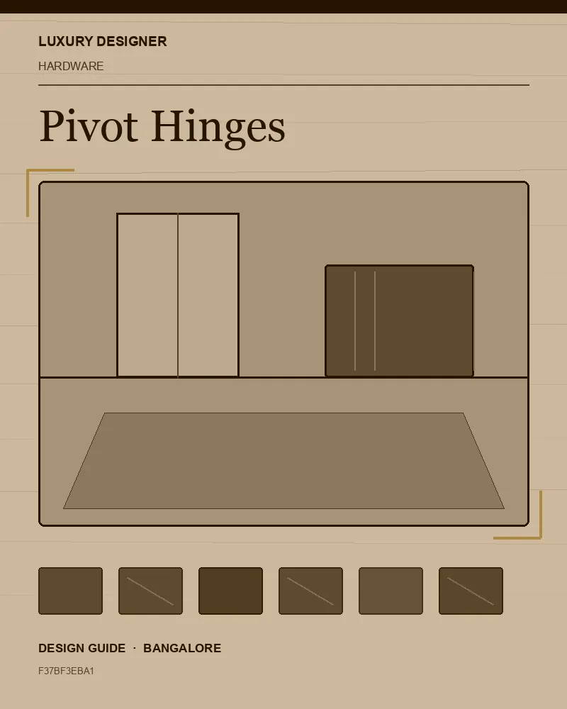 Original editorial cover for Pivot Hinges, an interior design guide for Indian homes