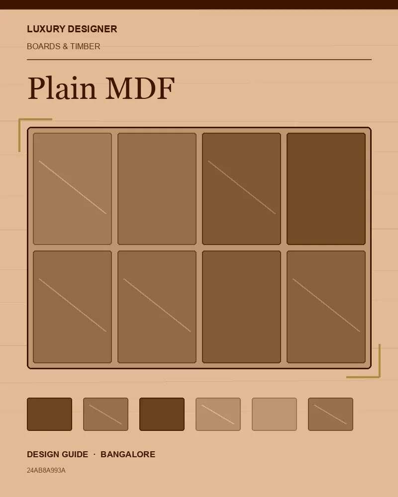 Original editorial cover for Plain MDF, an interior design guide for Indian homes