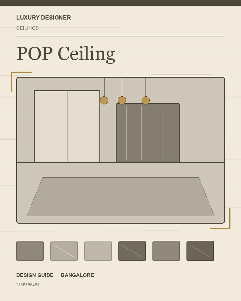 Original editorial cover for POP Ceiling, an interior design guide for Indian homes