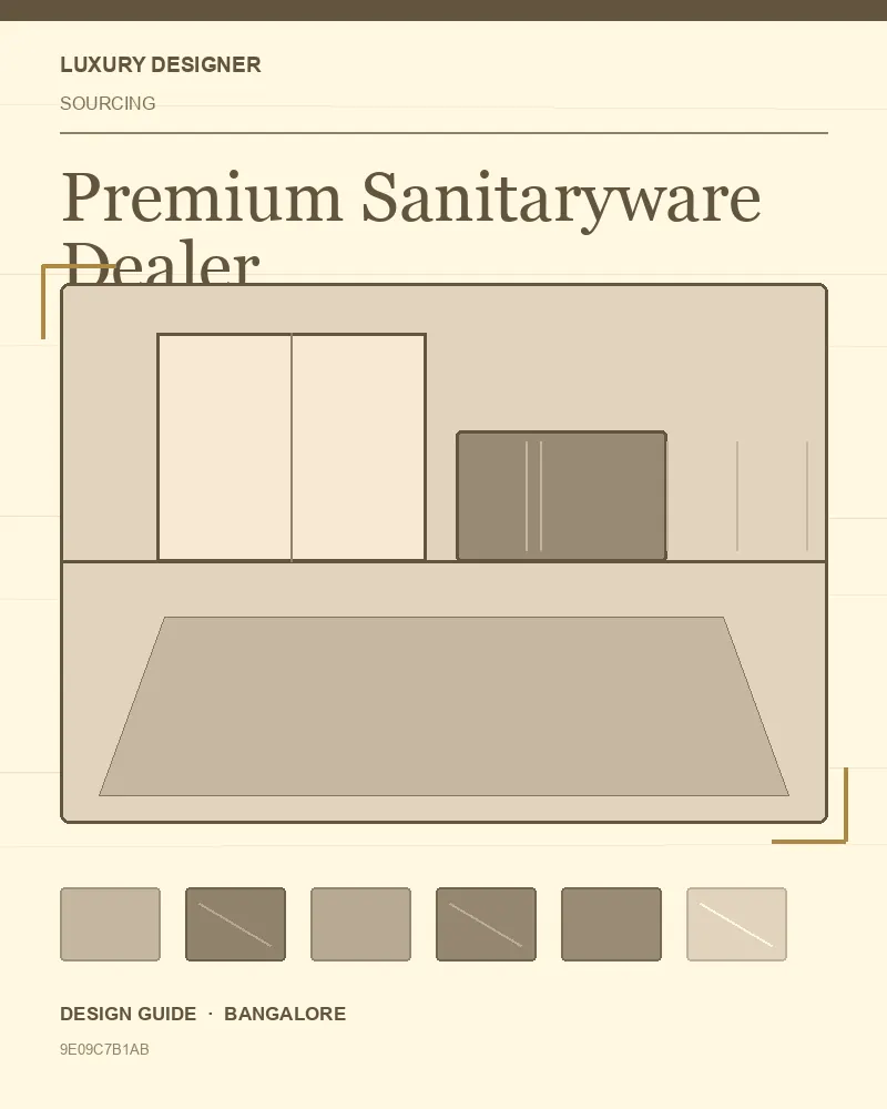 Original editorial cover for Premium Sanitaryware Dealer, an interior design guide for Indian homes